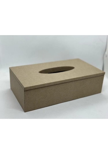 Setabıanca Luxe Faux Vegan Deri Dikdörtgen Kutu Peçetelik 25 14 7cm