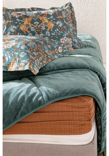 Yataş Bedding Madie Çift Kişilik Triola Set Zümrüt Yeşili Yeşil