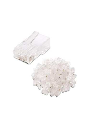 Speeduf Rj45 Cat6 Yeni Nesil Delikli Jack Konnektör 100 Adet