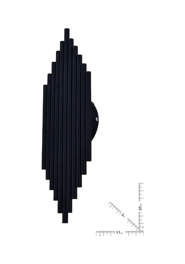 Modern Luxury Tak Çalıştır Aç Kapa Butonlu Pilli Aplik Siyah Duvar Aplik Siyah