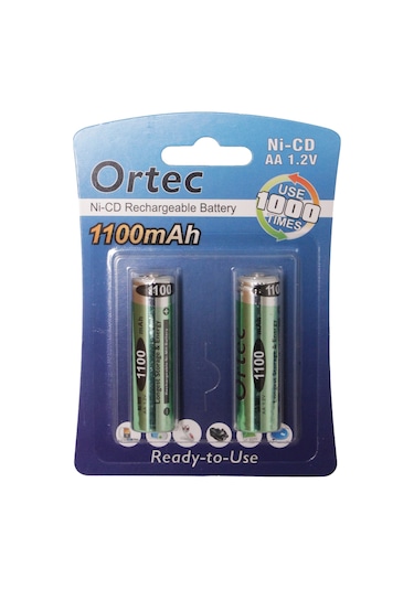 Ortec 1.2 V 1100 mAh Ni-Mh AA Şarj Edilebilir Kalem Pil