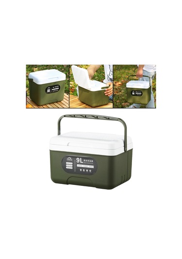 Suntek 9l Soğutucu Çanta Catering Therma Yiyecekleri Araba Haki