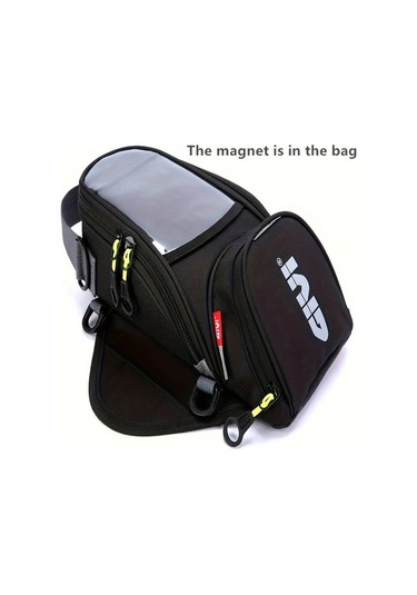 Motion003 1 Adet Gıvı9527 Motosiklet Yakıt Çantası Mobil Telefon Navigasyon Tankı Çok Fonksiyonlu Küçük Yağ Rezervuar Paketi 1 Pcs 20l Black