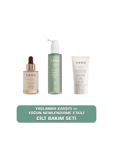 Bakım Seti Retinol + Nemlendirici Krem + Yağ Bazlı Makyaj Temizleme Jeli