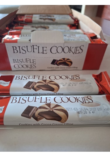 Bısufle Cookıes Mosaic Mozaik Bisküvi 4 Adet 28 Gr 24 Adet