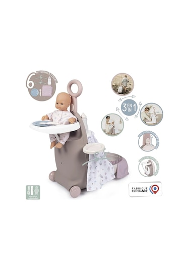 Smoby Baby Nurse 3'ü 1 Arada Oyuncak Bebek Seyahat Seti 220374