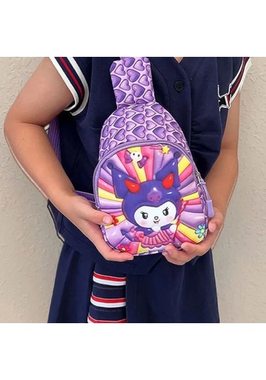 Kuromi Kız Çocuk Çapraz Askılı Çanta Kurum 418883813 Violet
