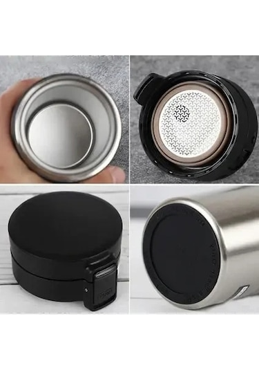 Paslanmaz Çelik Termos Bardak-mercampoutdoor Siyah