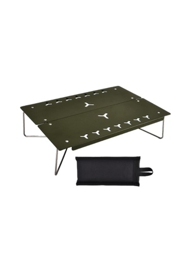 Homyl Kamp Katlanır Masa Taşıma Çantası Ile Açık Yeşil Yeşil Çok Renkli