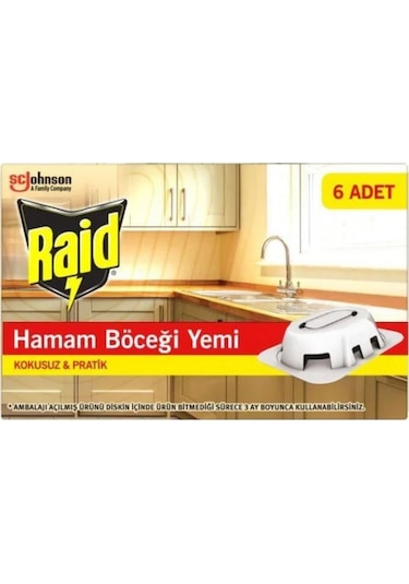 Raid Hamam Böceği Yemi 6'lı