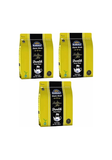 Karali Premium Demlik Poşet Siyah Çay 3 x 300 G