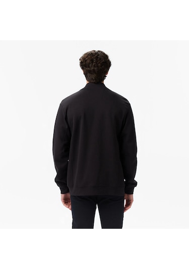 Nautica Classic Fit Erkek Fermuarlı Sweatshirt K57221t Siyah