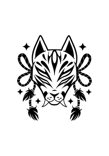 Vinil Tilki Yüz Araba Çıkartma Dekorasyon Motosiklet Çıkartma Sevimli Araba Dekorasyon Style6 20cm 1 Piece Set