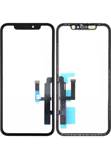 İphone 11 Uyumlu Dokunmatikli Ön Cam Flimli Ocalı Çıtalı Çipsiz