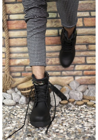 Konfores 1385 Unisex Anatomik Tabanlı Spor Bot - Nkt01385-siyah-3 Siyah