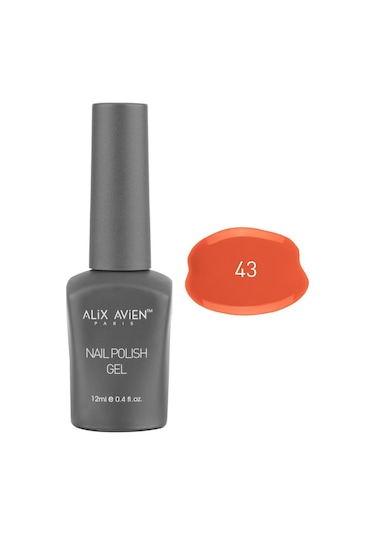 Alix Avien Uv Kalıcı Mercan Jel Oje 43 Gel Polish 12 Ml