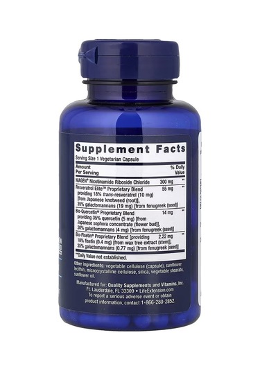 Nad+ Cell Regenerator And Resveratrol Elite Defense Against Cellular Aging Veg. Capsules