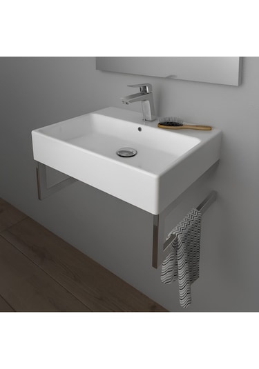 Creavit Nx260 Next Tezgah Üzeri Kare Delikli Lavabo 60 x 50 CM