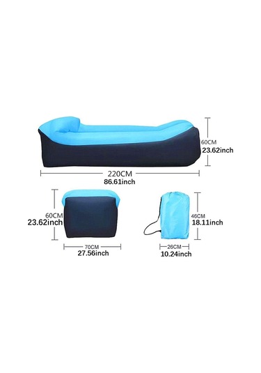 Suntek Şişme Şezlong Yetişkinler Ve Çocuklar Için Trend MAVI