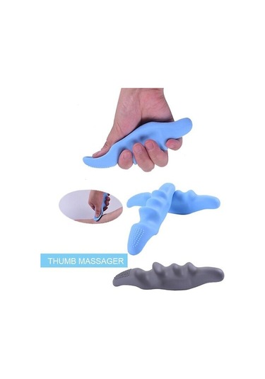 Zengin Silikon Başparmak Masaj Aleti, Rahatlatıcı Kas Gevşetici Masaj Cihazı, Başparmak Pembe Çok Renkli