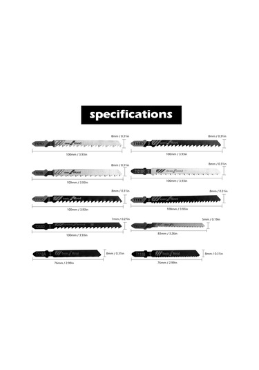 Konesam 52 Parça Hss/hcs Malzeme Testere Blades Seti, Hızlı Kesim, Çeşitli Boyutlar, Ahşap Ve Diğer Malzemeler İçin Kesici Aletler