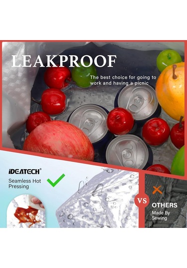 Kadınlar İçin Yalıtımlı Öğle Yemeği Çantası, Sızdırmaz Büyük Öğle Yemeği Kutusu, Ayarlanabilir Askılı Yeniden Kullanılabilir Öğle Yemeği Soğutucu Çanta, Kadınlar İçin Öğle Yemeği Çantası, Turkuaz Öğle Yemeği Çantası Çok Renkli