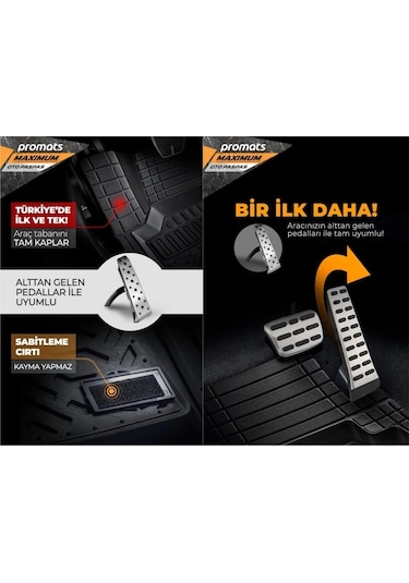 Promats 4d Havuzlu Paspas Maximum 5 Parça Bej