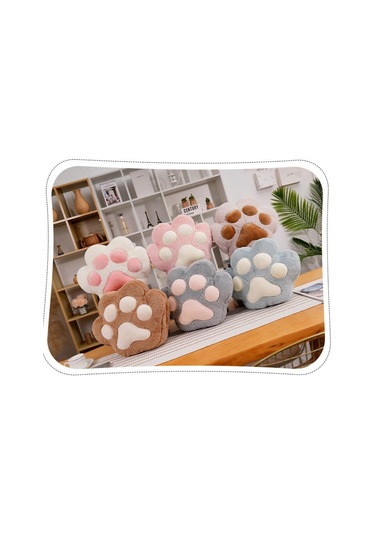 Suntek Kedi Pençesi Yastık Battaniye Sevimli  Koyu Kahverengi