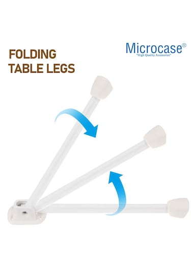 Microcase 25 Cm Metal Katlanabilir Masa Ve Sehpa Ayak Takımı 4 Adet - Al5058 Siyah