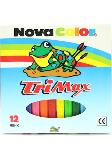 Nova Color Mum Pastel Boya Trimax Üçgen 12 Renk  Nc-2117