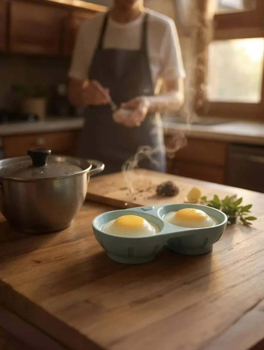 Vesna Krasna Mikrodalga Fırın İçin Yumurta Pişirme Kabı 348358750 Gri