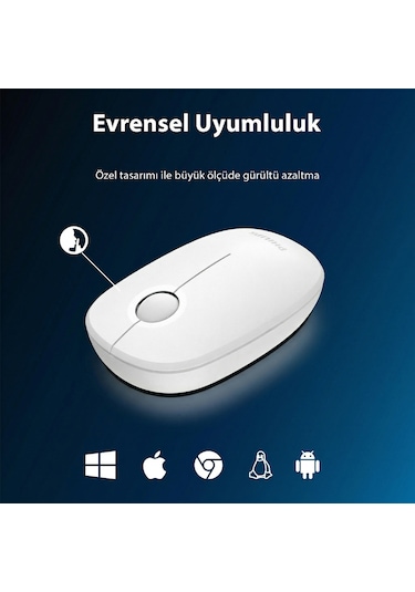 Philips SPK7378 Kablosuz 1600DPI 3 Tuşlu Optik Sessiz Mouse