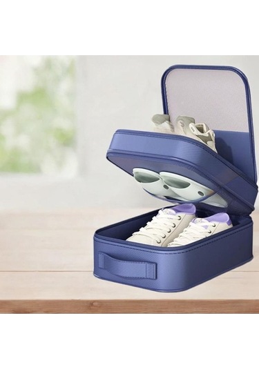 Pazly Suntek Seyahat Ayakkabı Çantası - El Taşımalı, Erkek & Kadın, Mavi Mavi