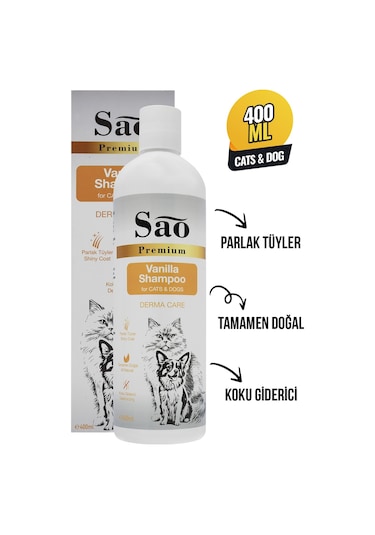 Saovet Kedi Köpek Shampoo Vanilya 400 ML