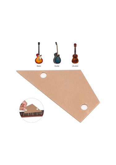 Hfambition Gitar Bas Gitar Sapı Piyano Seviyesi Ölçüm Aracı, Paslanmaz Çelik, Telli Enstrüman Bakımı Gereci, Altın Rengi