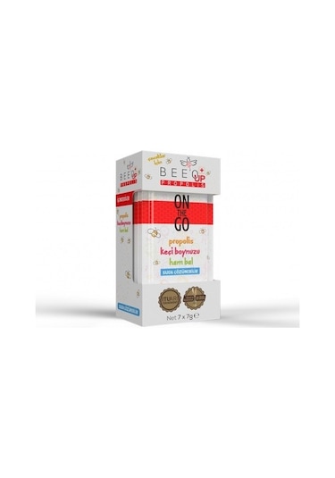Bee'o Up Propolis On The Go Çocuk (Propolis + Keçiboynuzu + Ham Bal)  7 x 7 G