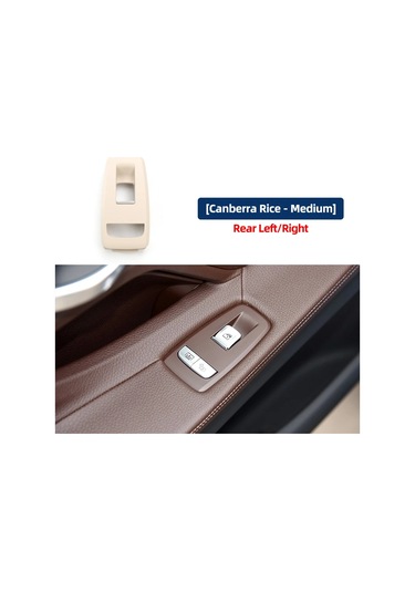 Lhd Çok Renkli Araba Ön Sol Sağ Pencere Kaldırıcı Anahtarı Dış Çerçeve Rear Model A Beige 1 Piece Set