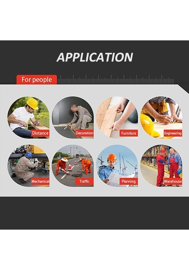 Pazly 30 Metre Hassas Lazerli Mesafe Ölçer - Şarj Edilebilir Sw-m30, 2 Referans Nokta, Siyah