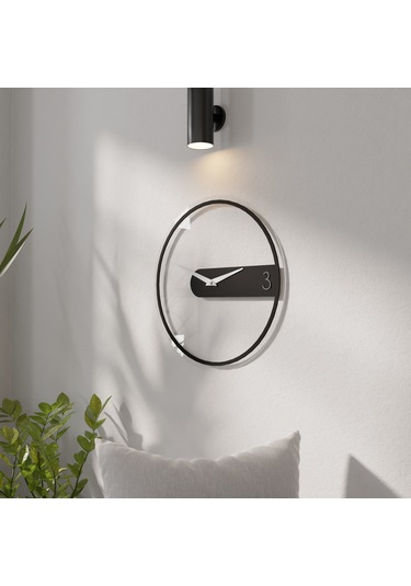 Dekoratif Şeffaf Pleksili Duvar Saati Şeffaf