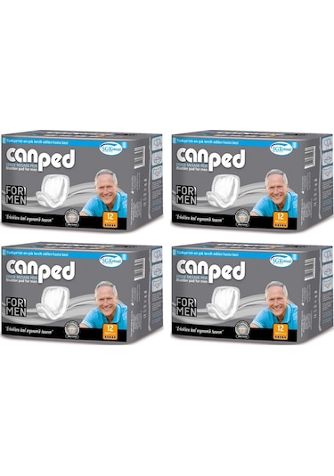 Canped Erkek Mesane Pedi Orta Boy M 12'Li x 4 48 Adet