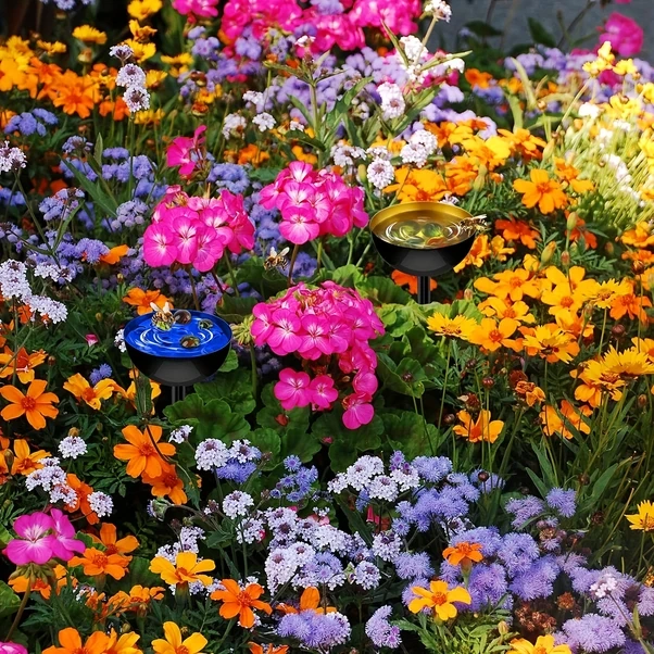 Gateesat 4 Renkli 5 Katlı Metal Bahçe Kelebek Ve Arı Besleyici Dayanıklı Dış Mekan