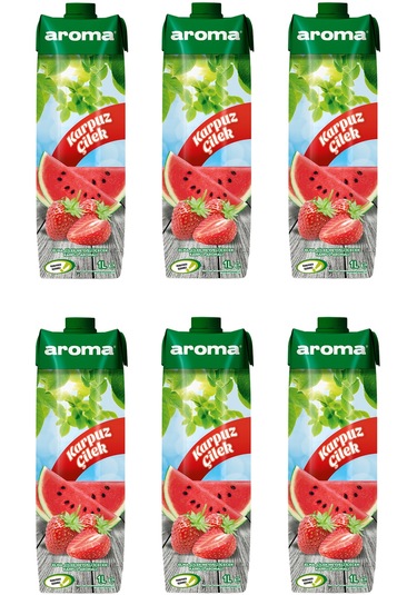 Aroma Karpuz Çilek Meyveli İçecek 1 Lt X 6 Adet