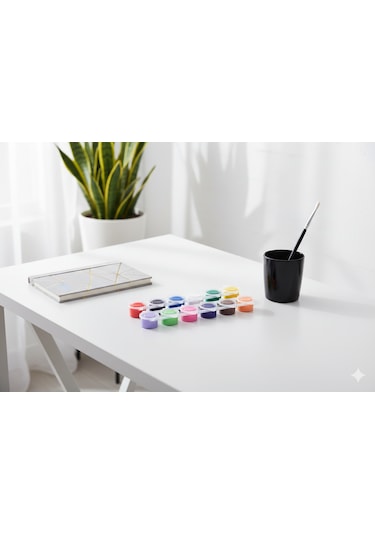 Akrilik Boya 12 Renk 10 Ml Karışık