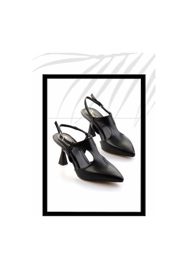 Siyah Kadın Klasik Topuklu Ayakkabı K01188206209 Siyah