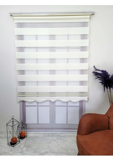 Bbb Pliseli Stor Zebra Perde Sert Plastik Kasalı