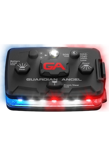 Guardian Angel Elite Kişisel Güvenlik Çakarı Kırmızı Mavi