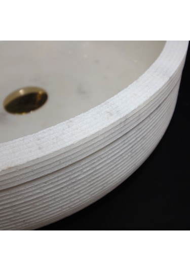 Afyon Sarılı Dışı Taramalı Yuvarlak Lavabo