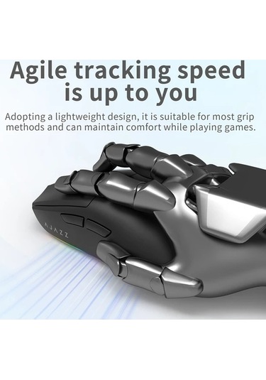 Besthome1 Ajazz Aj139 V2 Mc Üç Modlu Siyah Manyetik Fare Ergonomik Hafif Kullanıcı Paw3311 -