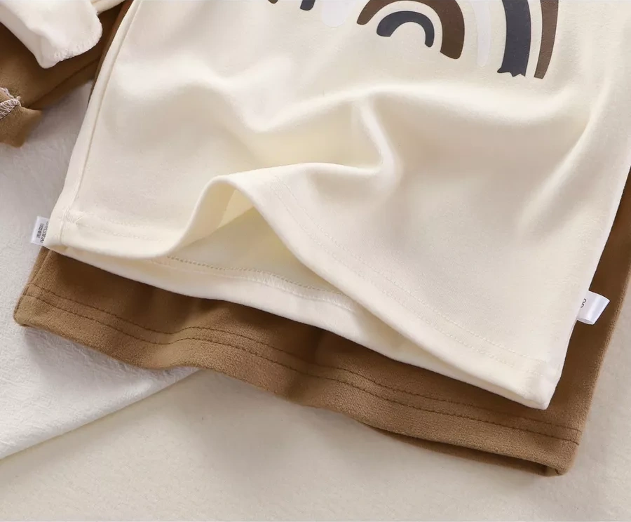 Liwen Kids Bebek İçin Uzun Kollu Çocuk Kazak Sweatshirt 179848728 Açık Bej