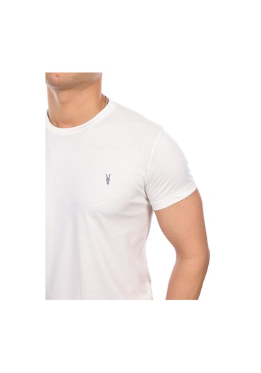 Kozik Standart Fit Bisiklet Yaka Erkek Tişört 5'li Beyaz - Siyah Siyah - Beyaz